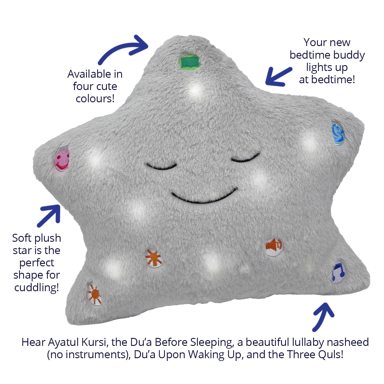 The Original My Dua’ Pillow - Grey - Image 2